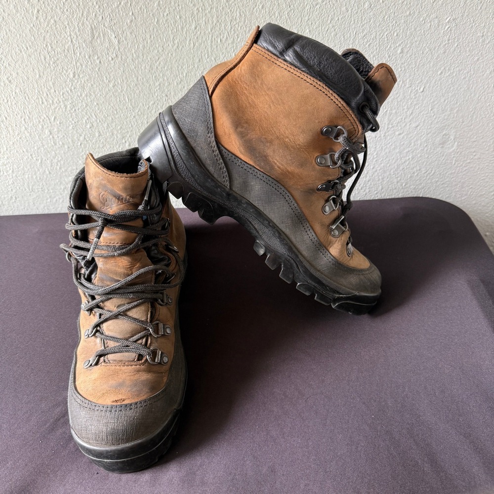 Danner Combat Hiker 43513X Brown Leather Vibram Boots Mens 9 XW Made in USA
